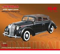 1/24 Admiral Cabriolet with Open Cover, WWII German Passenger Car