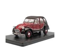 1:24 Alloy Car Models Collectionfor Citroen 2CV6 Charleston 1982 Red Vintage Classic Car Toys Gifts Simulation Vehicle Playset