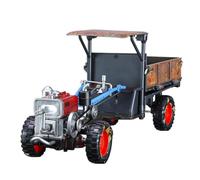 1:24 Alloy Tractor Toys - Classic Scale Model Vehicle, Tight-Fit Farm Truck - Miniature Size with Light and Musical Effect, Decorative Walking Tractor Toys That Can