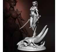 1/24 Ancient fantasy female warrior resin model kit, unassembled and unpainted resin parts (y-041q)