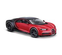 1:24 Bugatti Chiron Sport by Maisto in Red and Black 31524 Model Car