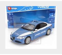 1:24 BURAGO Alfa Romeo Giulia Polizia 2016 Blue White BU21085POL Model