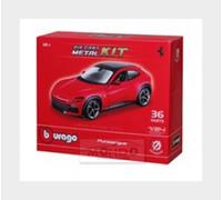 Bburago Model Kit Ferrari Purosangue, 1:24 Scale Car Assembly Kit, Detailed Replica to Assemble with 37 Pieces, Officially Licensed by Ferrari, Recommended Age 14+ Years