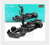 Bburago F1 Mercedes Benz W14 2023 With Driver Figure Hamilton 1:24 Scale