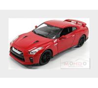 Nissan GT-R R35 3.8 V6 Red 2017 Detailed Burago Diecast 1:24 Scale Model Car