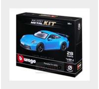Bburago Porsche 911 GT3 Model Kit, 1:24 Scale Car Assembly Kit, Detailed Replica with 28 Pieces, Official Porsche Licence, Recommended Age 14+