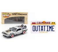 - 1:24 car + full size replica of the OUTATIME license plate of the DELOREAN from the movie BACK TO THE FUTURE 3 (PF10)