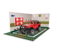 1/24 Car Park Model - Dimensions 25 x 14 x 9.2 cm, Warm Bright PVC Hardware, Automotive Display Shelf | Desktop Display Cabinet, Closet, Photography Background, Night Light, Accessories, Crafters