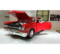 1:24 Chevrolet Malibu SS 1965 Red Maisto LGB G Diecast Scale Model Car 31258
