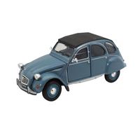 Welly Die Casting Die-cast Model Car Citroen 2CV Charleston (1975) 1:24 Burgundy/Black