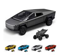 1/24 Cyber Truck Model Toy Trolley Alloy Die-Cast Model Pickup Cyber Truck Toy Racing Car with Cyberquad Sound and Light Effect, Vibration Dampening, Suitable from 6 Years