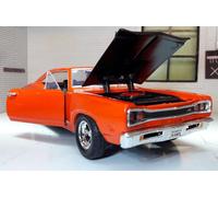 1:24 Dodge Coronet Superbee 1969 Red Motormax G Scale Diecast Model Car 73315