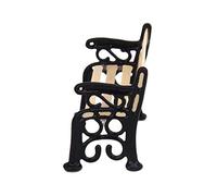 1/24 Dollhouse Miniature Furniture Garden/Village Patio Park Bench. Nice and clever