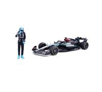 1:24 F1 MERCEDES AMG W15 2024 WITH DRIVER FIGURE RUSSELL