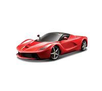 Bburago - Ferrari LaFerrari Red, 1:24 Scale Diecast Car, Detailed Italian Hypercar Replica, Opening Boot, Officially Licensed by Ferrari, Recommended Age 3+ Years