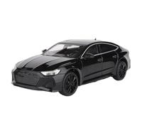 1:24 Fit for Audi RS7 Coupe Alloy Car Model Die-cast Sports Vehicle Simulation Sound and Light Collection not include batteries(Blackone)