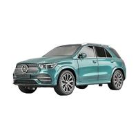 1:24 Fit for Mercedes for Benz GLE350 off-road SUV alloy metal die-cast model car decoration display ornaments not include batteries car gifts diecast model cars(Blue)