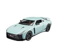 1:24 Fit for Nissan GTR50 for Ares alloy die-cast metal toy car model with sound and light collection(Blue)