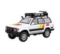 1/24 Fit for Toyota for Land Cruiser LC80 alloy die-cast metal off-road vehicle mode not include batteries(White)