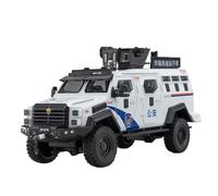1 24 Fo Ford F550 Modified Riot Car Alloy Sabre-teeth Armed Car Model Decoration Toys Gift Decorated Desk 24CM Collection Souvenir Men Boys Vehicles Kit(White)