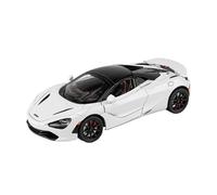 1 24 For 720S Alloy Sports Car Model Simulation Model Four Wheels And Shock Absorption Function With Lights Shouc Mini Replica Toys(White)