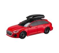 1/24 for Audi RS6 Avant Station Wagon Alloy Car Model Diecast Metal Toy Vehicles Simulation Sound and Light Battery not included(Red)