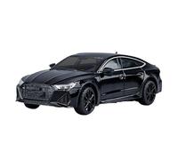 1:24 For Audi RS7 Coupe Alloy Model Car Diecast Metal Toy Sound & Light Desktop Ornament Collection Hobby Vehicles Playgame Kit(Black)