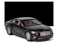 1 24 For Bentley Continental Gt Alloy Simulation 4 Doors Open Pull Back Toy Car Model For Gifts Ornament Mini Replica Toys(Black)