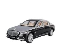1 24 For Benz Maybach S680 Alloy Car Model Sound And Light Pull Back Toy Car Die-Cast Collection Decoration Mini Replica Toys(Black)