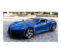 1 24 For Bugatti Sound Of Night Alloy Car Model Toy Men's Collection Memorial Gift Decoration 20CM(Blue)