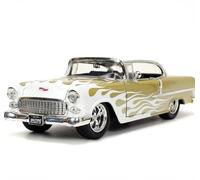 1:24 For Chevrolet BEL AIR 1955 High Simulation Car Model Metal Car Model Finished Car Model Vehicles Kit(A)