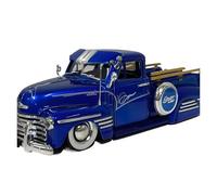 1:24 For CHEVROLET PICKUP 1951 Die-Cast Metal Car Model Commemorative Edition Collector's Classic Toys Simulation Vehicle Playset(Blue)