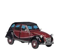 1 24 For Citroen 2CV 6 Charleston Classic Car Alloy Die-casting Car Model Finished Car Decoration Vehicles Kit(Red)