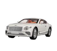 1:24 For Continental GT Aloy Supercar Model With Sound Light Kids Boy Car Toy Collection Home Decor Vehicles Kit(White)