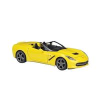 1 24 For Corvette 2017 Corvette Grand Sport Alloy Car Model Ornamental Collection Toy Mini Replica Toys(Yellow)