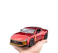 1:24 For Die-cast Metal Nissan New GTR 50th Anniversary Limited Edition Alloy Toy Car Sound Light Collection Car Model Simulation Vehicle Playset(Red)