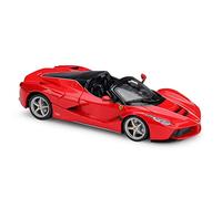 1:24 For Ferrari Laferrari Aperta Convertible Alloy Die-Cast Model Car Openable Door Collectible Vehicles Kit(Red)