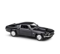 1 24 For Ford Mustang Boss429 1967 Classic Model Metal Die-casting Model Car Miniature Car Vehicles Kit(Black)