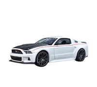 1 24 For Ford Mustang Street Racer Alloy Vehicle Model Die Cast Finished Car Toy Car Model Vehicles Kit(White)