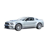 1 24 For Ford Mustang Street Racer Alloy Vehicle Model Die Cast Finished Car Toy Car Model Vehicles Kit(Silver)