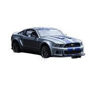 1 24 For Ford Mustang Street Racer RWhite Green Sport Car Static Simulation Diecast Alloy Model Car Motor Vehicles Toys(B)