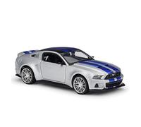 1 24 For Ford Mustang Supercar High Simulation Alloy Car Model As An Adult Mini Replica Toys(Silver)
