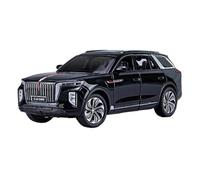 1 24 For HONGQI E-HS9 SUV Diecast Model Car Hobby Toy Gift Collectibles Simulation Vehicle Playset(Black)