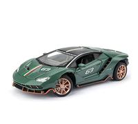 1:24 For Lamborghini LP770-4 Die-casting Alloy Finished Model Car Pull Back Sound And Light Toy Car Vehicles Kit(green)