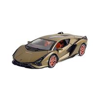 1 24 For Lamborghini Sian FKP37 Supercar Alloy Die-Casting Car Model Toy Pull Back Door Can Open Vehicles Kit(A)