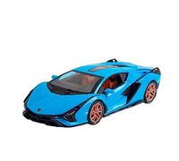 1 24 For Lamborghini Sian FKP37 Supercar Alloy Die-Casting Car Model Toy Pull Back Door Can Open Vehicles Kit(C)