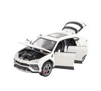 1:24 for Lamborghini URUS Offroad Vehicle SUV Model Car Diecast Alloy Toy Miniature Collection Simulation Sound & Light Gift (Batteries Not Included)(WHITE)