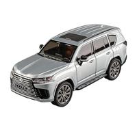 1:24 For LX600 SUV Simulation Alloy Die-casting Process Car Model Adult Toy Collection Replica Miniature Car ornaments models(Silver)
