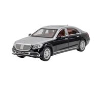 1:24 For Mercedes Benz Maybach GLS600 Alloy Diecast Car Model Simulation Sound & Light Toys For Kids Vehicles Kit(Black)