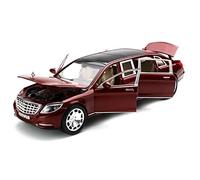 1/24 For Mercedes-Benz Maybach Luxury Alloy Simulation Toy Car Model Ornament Display Vehicles Kit(Red)